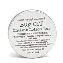 Load image into Gallery viewer, Organic Bug Off Lotion Bar