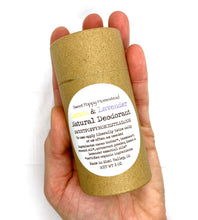 Load image into Gallery viewer, Zero waste natural deodorant in a 100% compostable push of tube