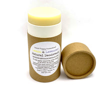 Load image into Gallery viewer, Zero waste natural deodorant in a 100% compostable push of tube