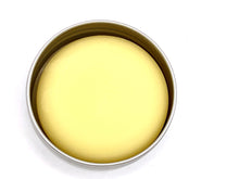 Load image into Gallery viewer, Lemongrass lotion bar with lid off
