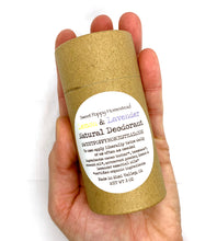 Load image into Gallery viewer, Zero waste natural deodorant in a 100% compostable push of tube
