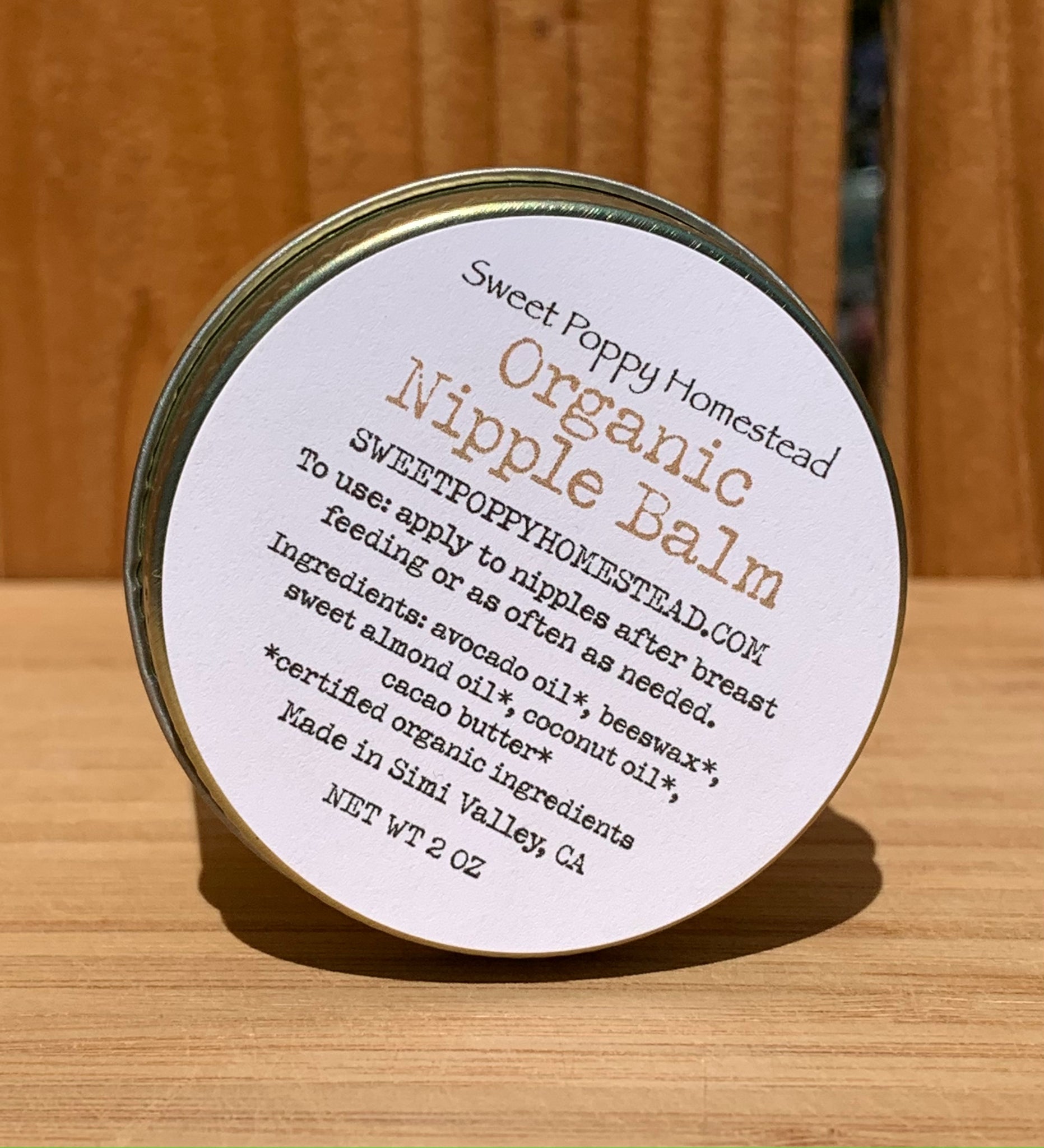 Organic Nipple Balm – SWEET POPPY HOMESTEAD