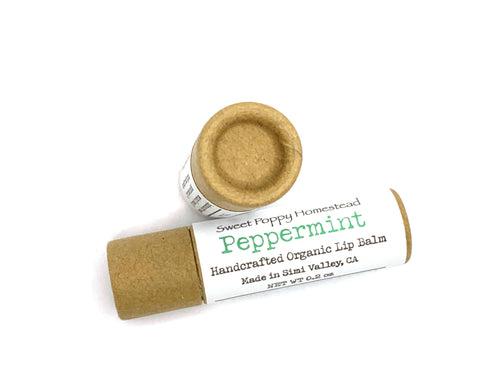 Zero waste peppermint lip balm