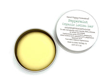 Load image into Gallery viewer, organic peppermint lotion bar
