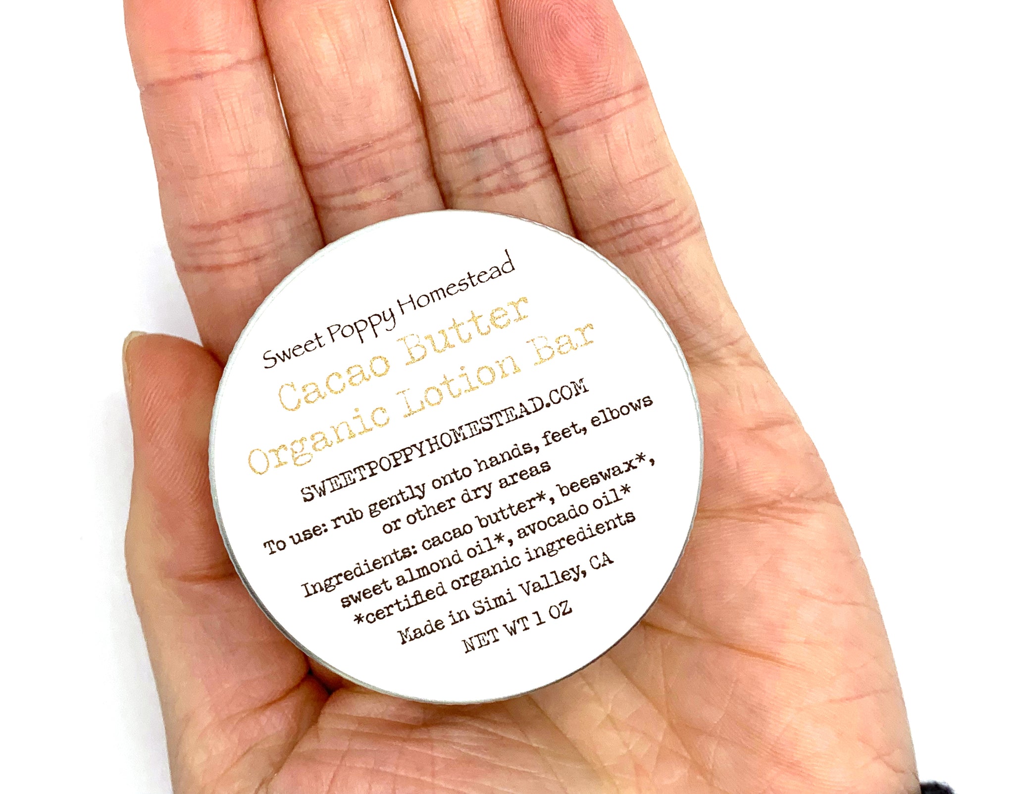 Zero Waste Organic Unscented Cacao Butter Solid Lotion Bar – SWEET